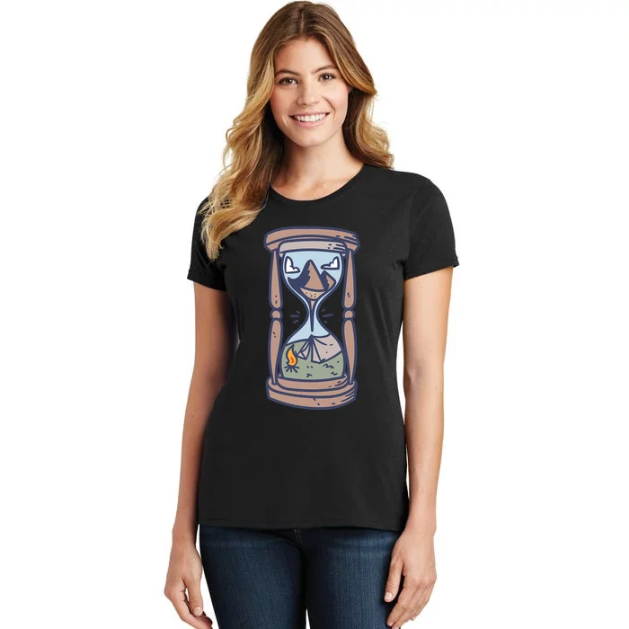 Camping Outdoor Adventure | Night Campfire Women's T-Shirt