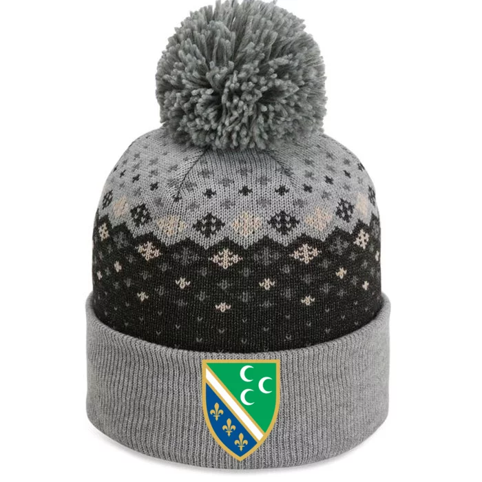 Coat Of Arms Of Sandzak Gift The Baniff Cuffed Pom Beanie