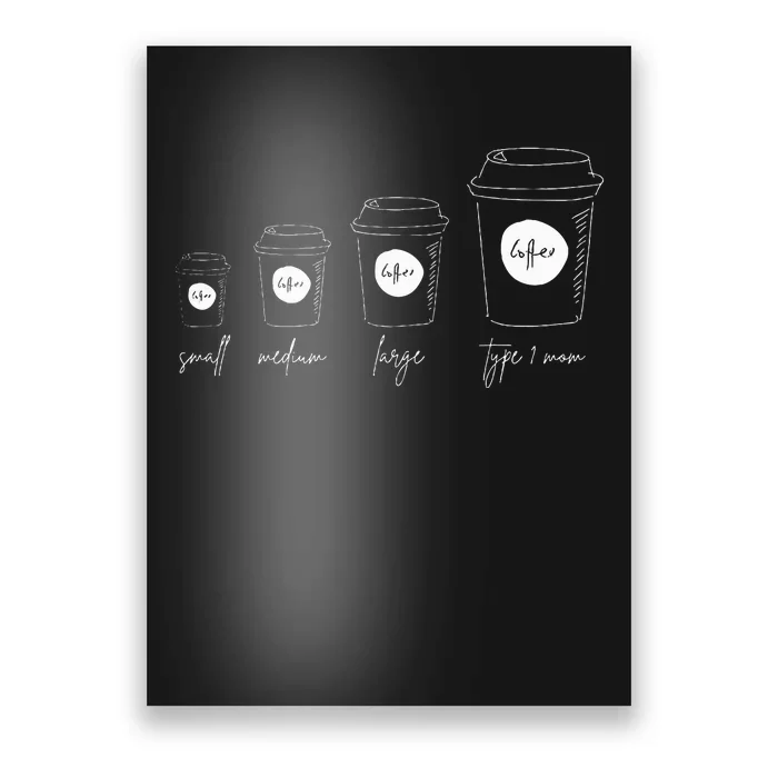 Coffee of a Type 1 Mom Type 1 Diabetes Poster