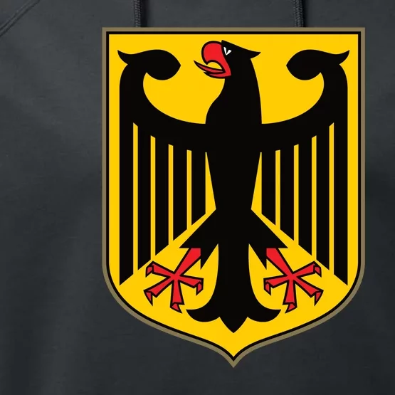 Coat Of Arms Of Germany | German Eagle Performance Fleece Hoodie