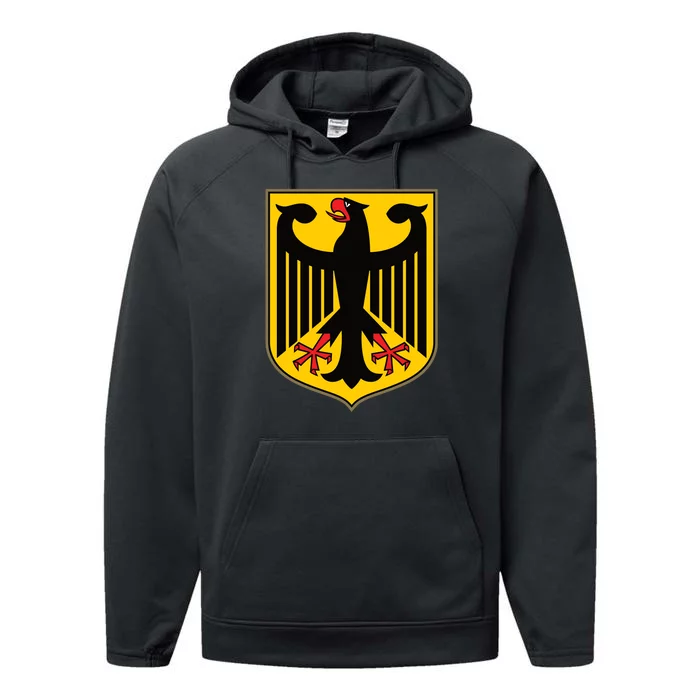 Coat Of Arms Of Germany | German Eagle Performance Fleece Hoodie