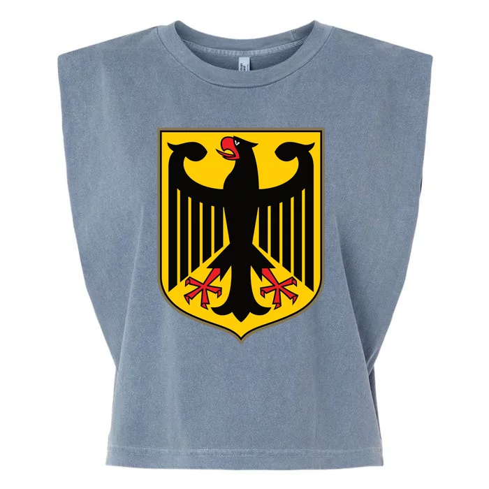 Coat Of Arms Of Germany | German Eagle Garment-Dyed Women's Muscle Tee