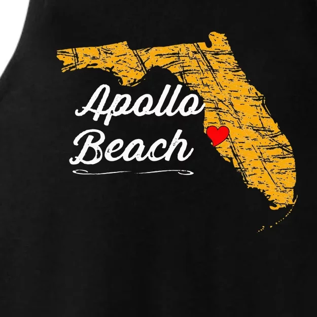 City Of APOLLO BEACH FLORIDA Vacation Souvenir Ladies Tri-Blend Wicking Tank