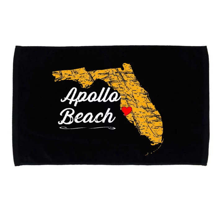 City Of APOLLO BEACH FLORIDA Vacation Souvenir Microfiber Hand Towel