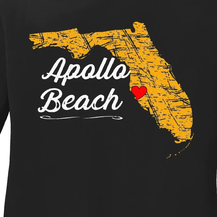 City Of APOLLO BEACH FLORIDA Vacation Souvenir Ladies Long Sleeve Shirt