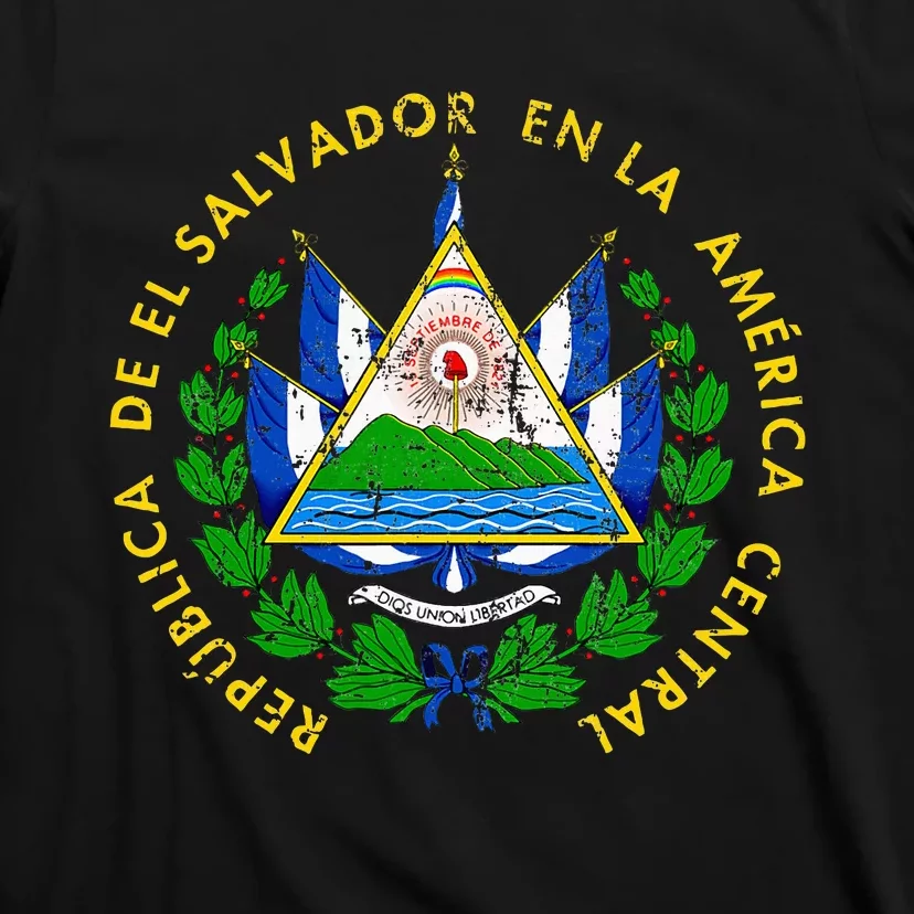 Coat Of Arms Of El Salvador Salvadoran T-Shirt