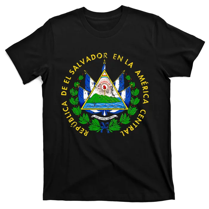 Coat Of Arms Of El Salvador Salvadoran T-Shirt