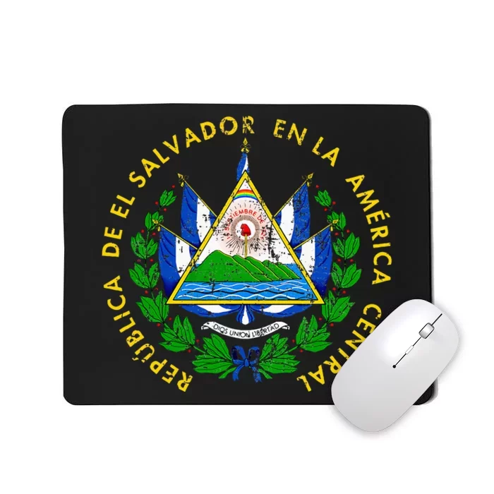 Coat Of Arms Of El Salvador Salvadoran Mousepad