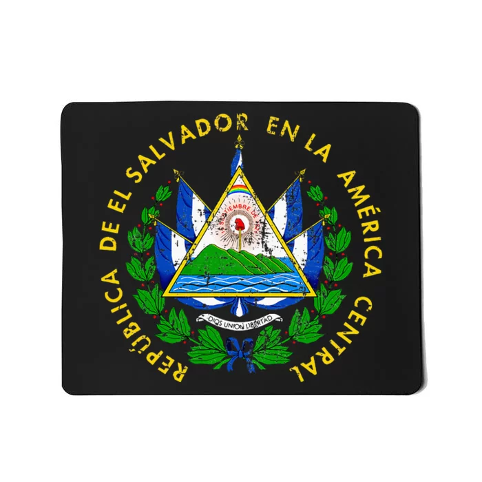 Coat Of Arms Of El Salvador Salvadoran Mousepad