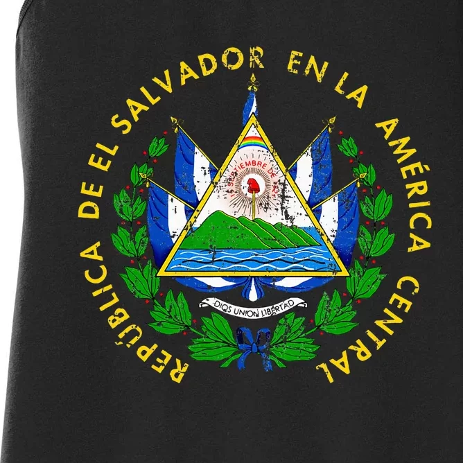 Coat Of Arms Of El Salvador Salvadoran Women's Racerback Tank