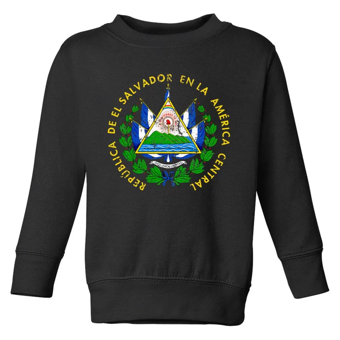 Coat Of Arms Of El Salvador Salvadoran Toddler Sweatshirt