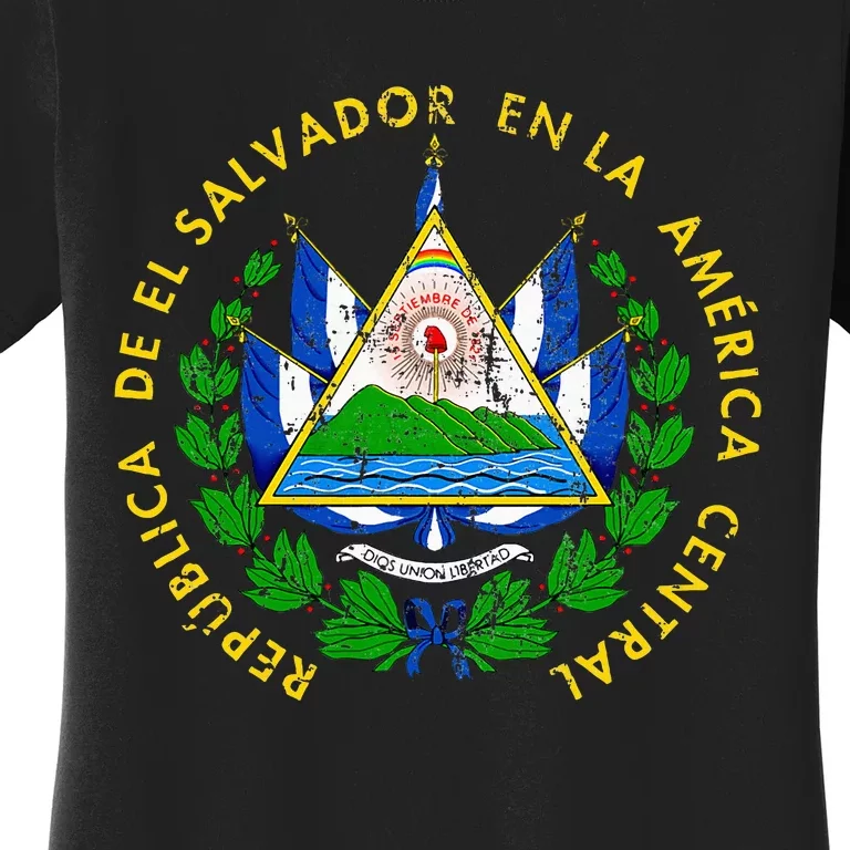 Coat Of Arms Of El Salvador Salvadoran Women's T-Shirt