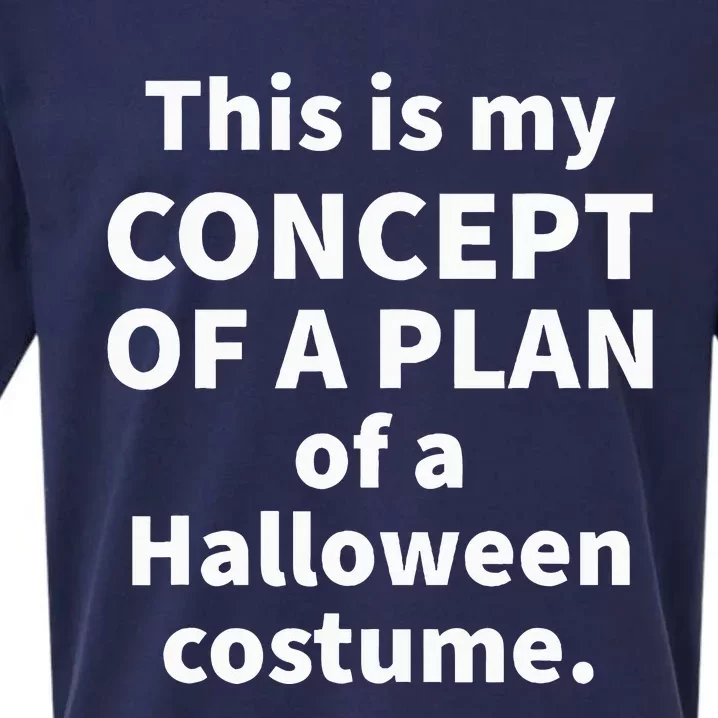 Concept Of A Plan Halloween Costume Sueded Cloud Jersey T-Shirt