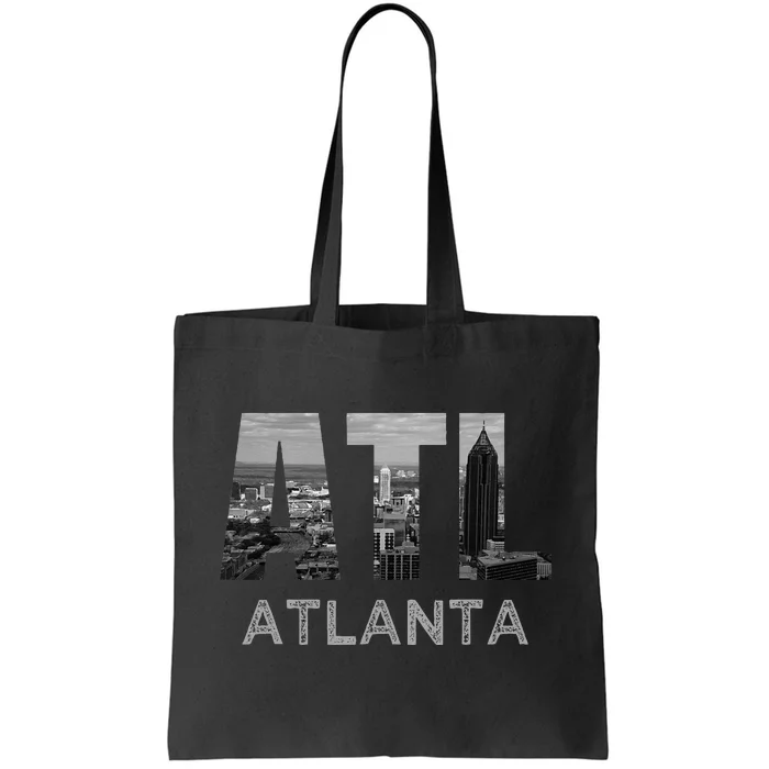 City Of Atlanta Georgia Skyline Cityscape Downtown ATL Home Tote Bag