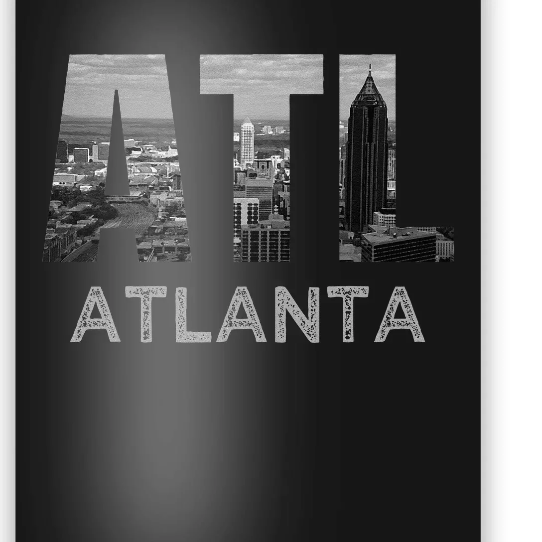 City Of Atlanta Georgia Skyline Cityscape Downtown ATL Home Poster