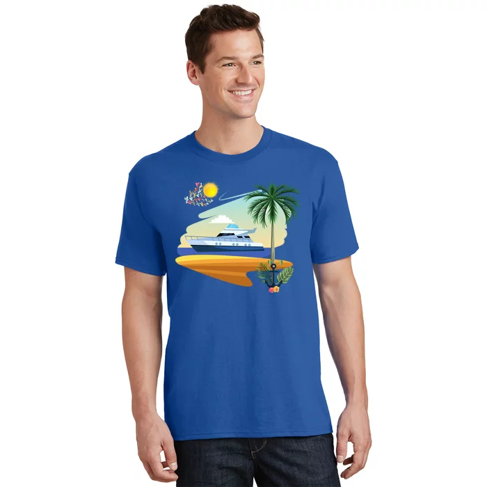 Cruising On A Yacht Funny Family Cruise Ship Cruising Lovers Cool Gift T-Shirt