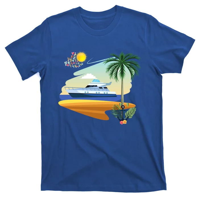 Cruising On A Yacht Funny Family Cruise Ship Cruising Lovers Cool Gift T-Shirt