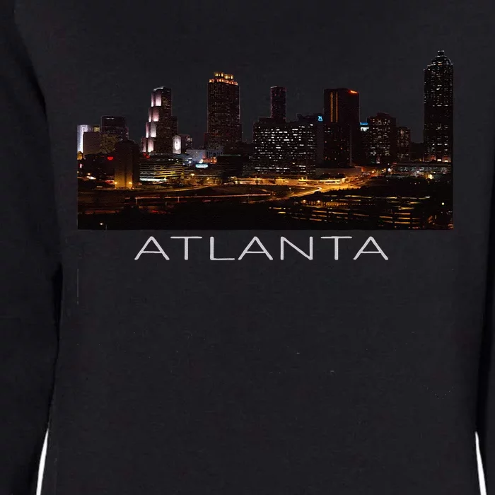 City Of Atlanta Nightlife Georgia Skyline Cityscape Love ATL Womens California Wash Sweatshirt