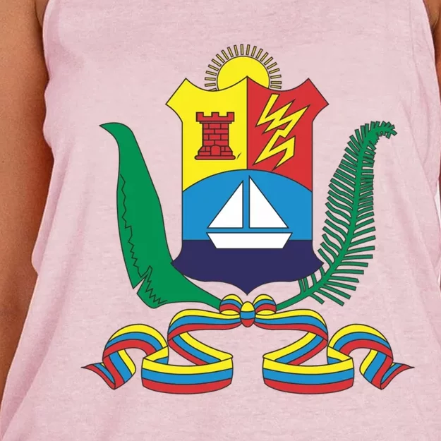 Coat Of Arms Of Zulia State Of Venezuela Cute Gift Women's Knotted Racerback Tank