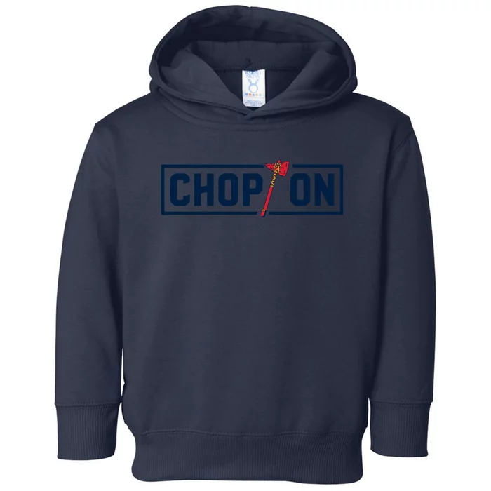 Chop On Atlanta Baseball Toddler Hoodie