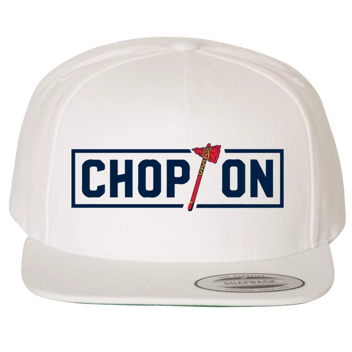 Chop On Atlanta Baseball Wool Snapback Cap