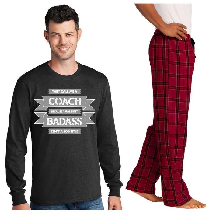 Coach Because Badass Isn't A Job Title Long Sleeve Pajama Set