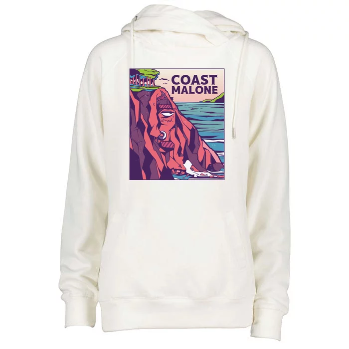 Coast Malone Womens Funnel Neck Pullover Hood