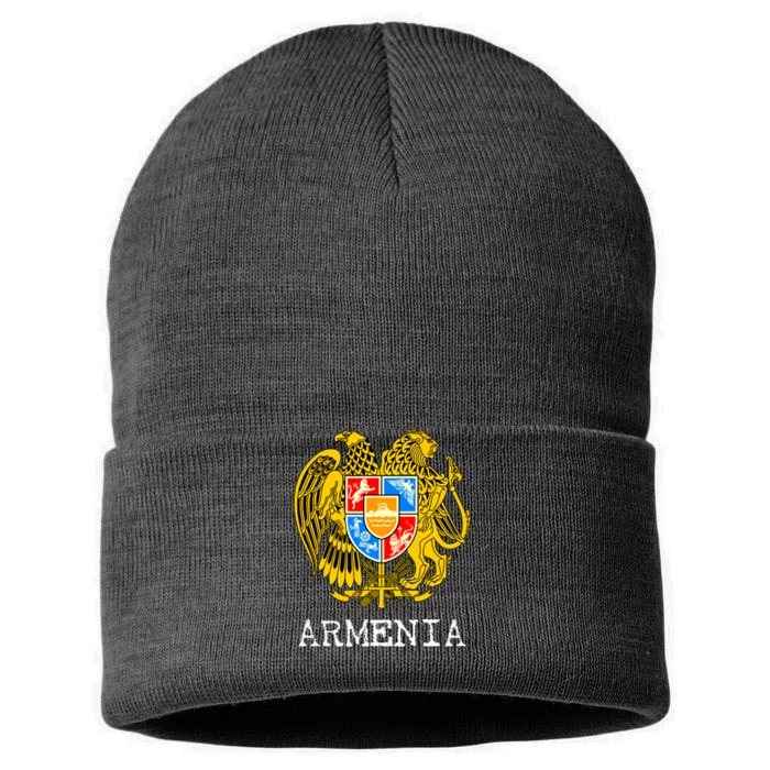 Coat of Arms of Armenia Sustainable Knit Beanie