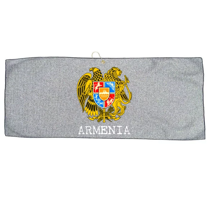 Coat of Arms of Armenia Large Microfiber Waffle Golf Towel