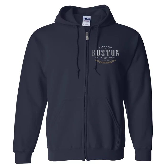 City Of Boston Full Zip Hoodie