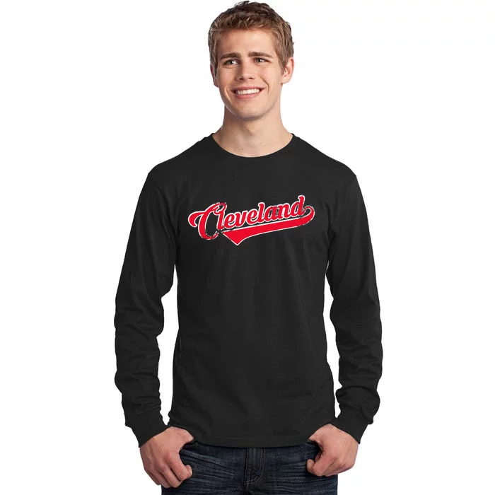 Cleveland Ohio Baseball Tall Long Sleeve T-Shirt