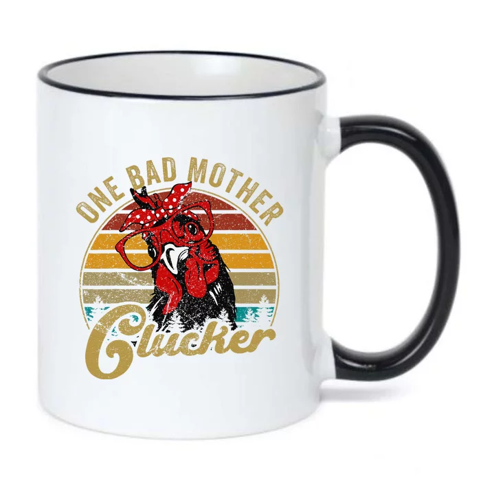 Chickenshirt One Bad Mother Clucker Funny Mom Day Hen Women Black Color Changing Mug