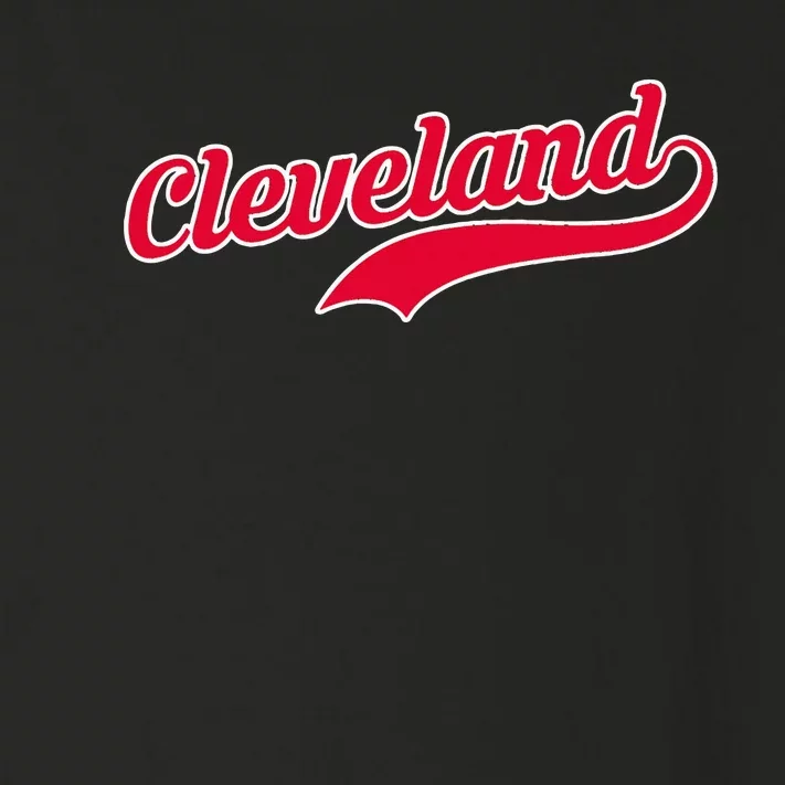 Cleveland Ohio Baseball Toddler Long Sleeve Shirt