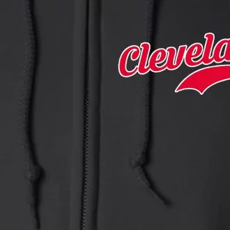 Cleveland Ohio Baseball Full Zip Hoodie