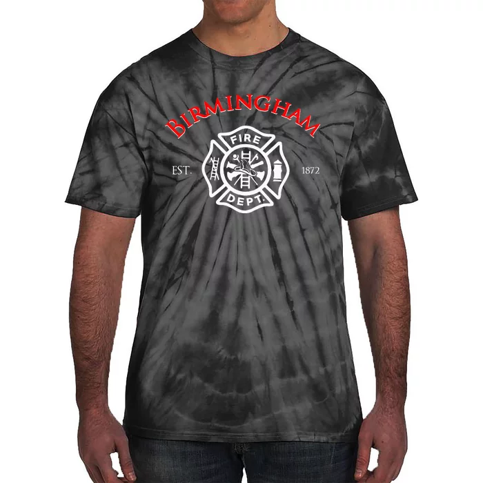 City Of Birmingham Fire Rescue Alabama Firefighter Tie-Dye T-Shirt