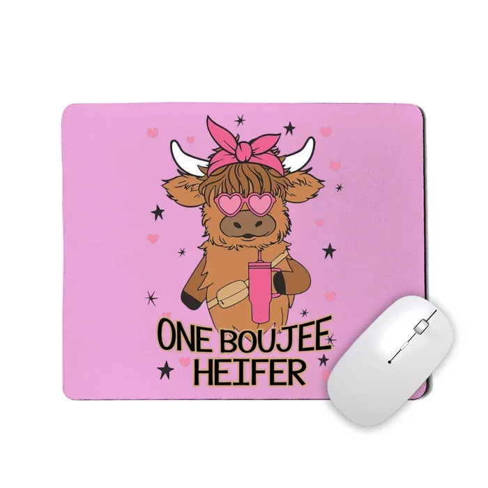 Cute One Boujee Heifer Mousepad