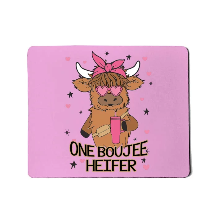 Cute One Boujee Heifer Mousepad