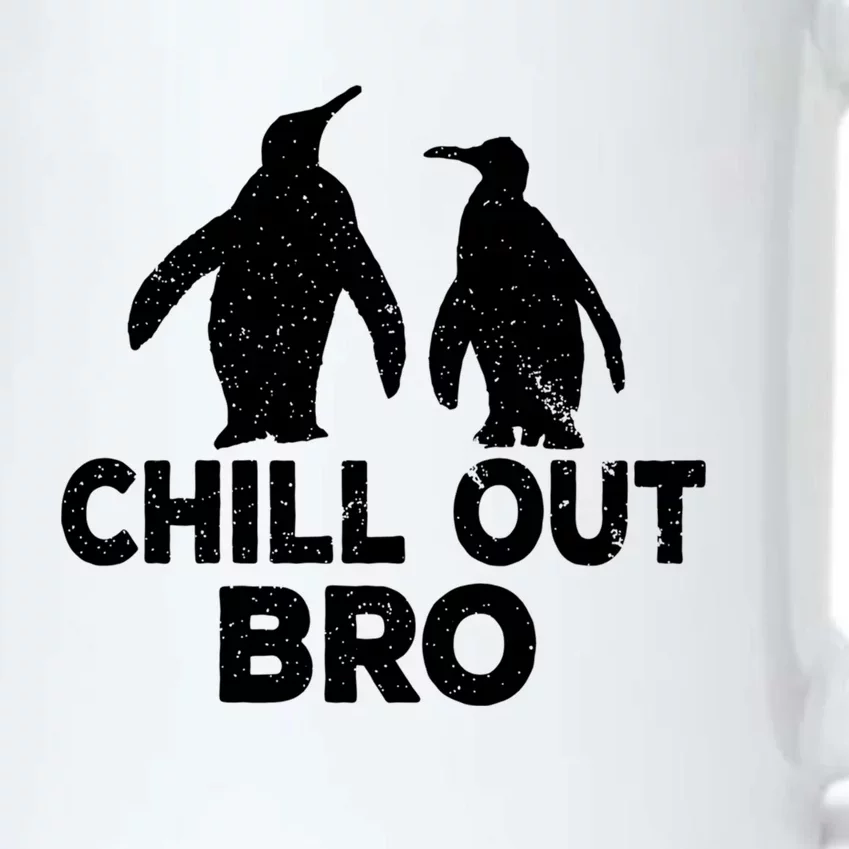 Chill Out Bro Penguin Gift Funny Animal Xmas Cool Penguin Pj Funny Gift Black Color Changing Mug