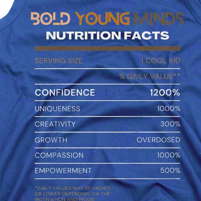 Confidence Overdose Bold Young Minds Nutritional Tank Top