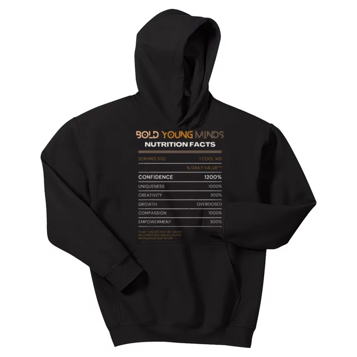 Confidence Overdose Bold Young Minds Nutritional Kids Hoodie