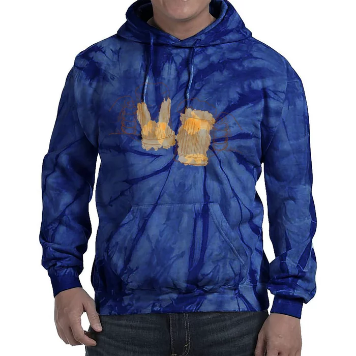 Cheers Oktoberfest Beer Hands Tie Dye Hoodie