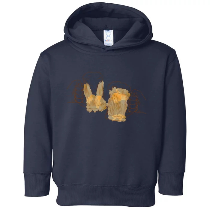 Cheers Oktoberfest Beer Hands Toddler Hoodie