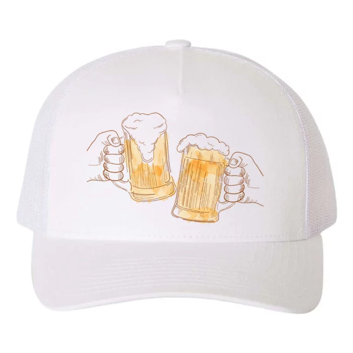 Cheers Oktoberfest Beer Hands Yupoong Adult 5-Panel Trucker Hat