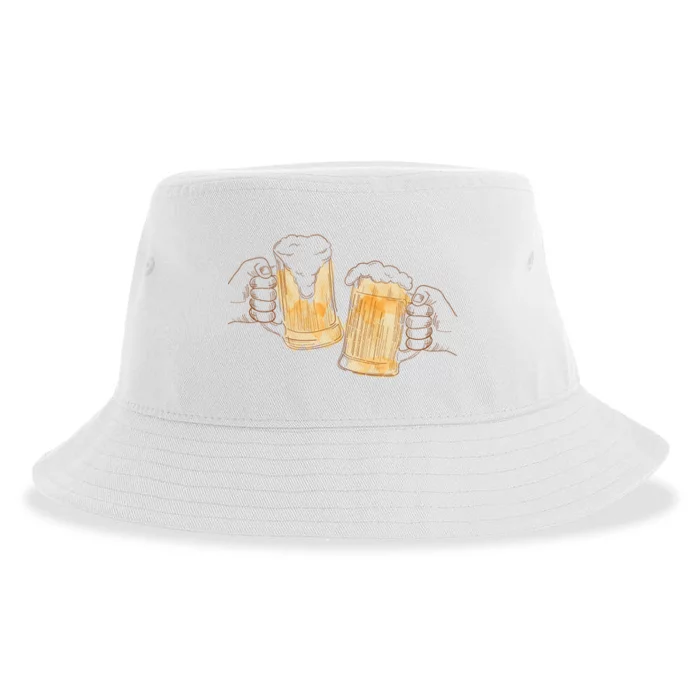 Cheers Oktoberfest Beer Hands Sustainable Bucket Hat