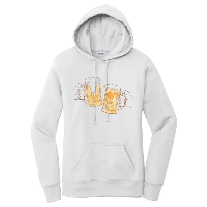 Cheers Oktoberfest Beer Hands Women's Pullover Hoodie