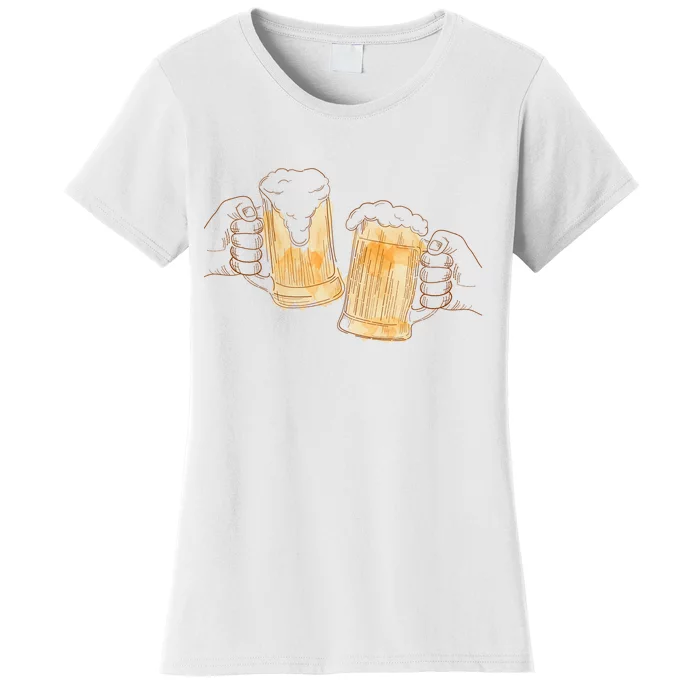 Cheers Oktoberfest Beer Hands Women's T-Shirt