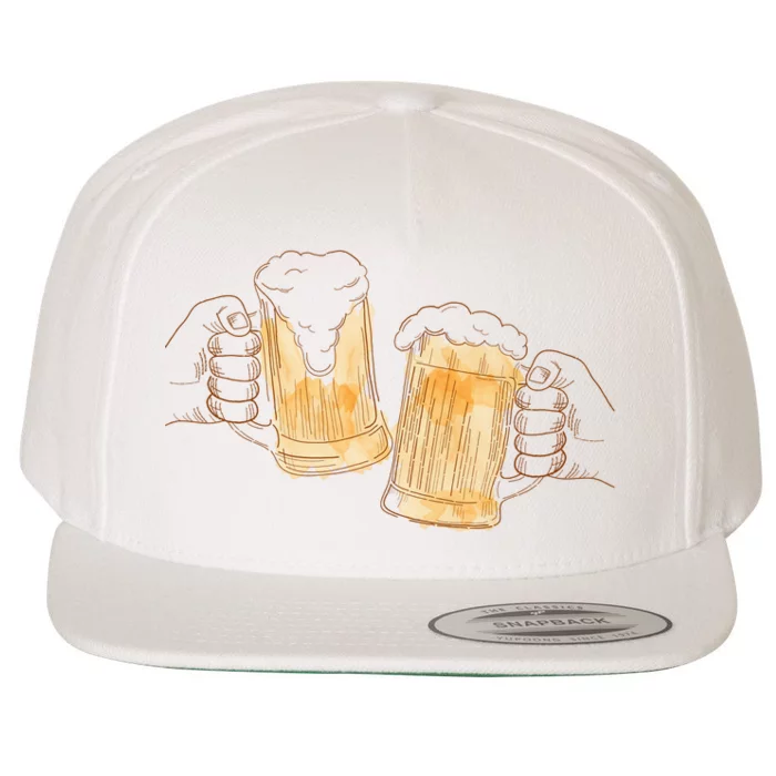 Cheers Oktoberfest Beer Hands Wool Snapback Cap