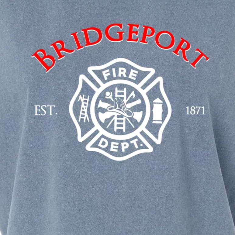 City Of Bridgeport Fire Rescue Connecticut Fire Uniform Great Gift Garment-Dyed Women's Muscle Tee