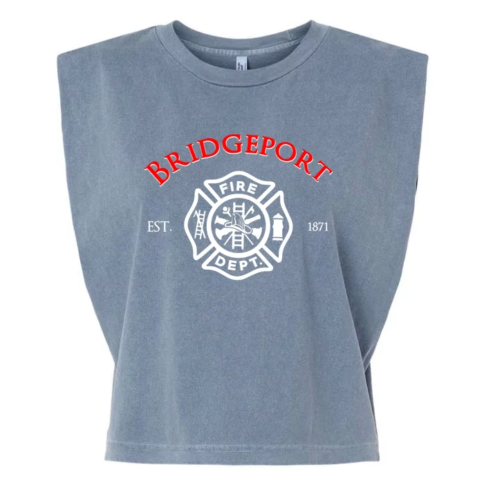 City Of Bridgeport Fire Rescue Connecticut Fire Uniform Great Gift Garment-Dyed Women's Muscle Tee