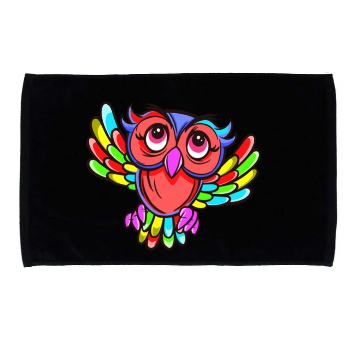 Colorful Owl Bird Lgbtq Great Gift Microfiber Hand Towel